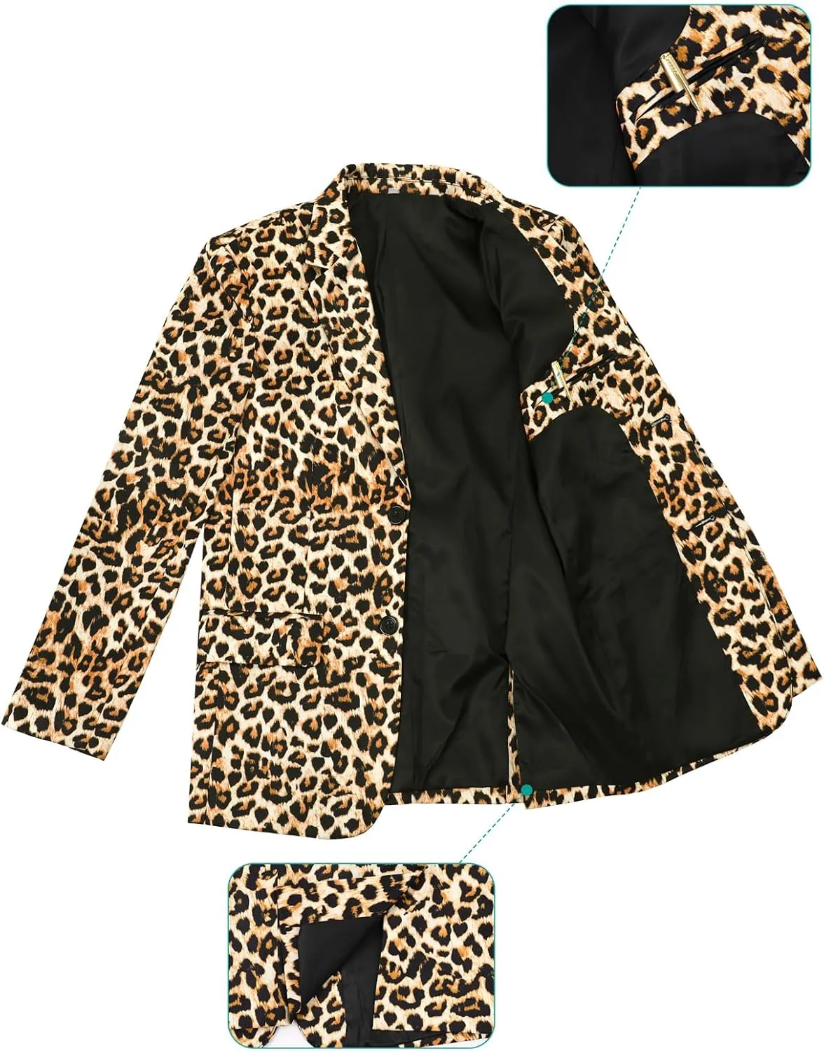 A&J DESIGN Boys Funny Print Suit for 6-16 Years