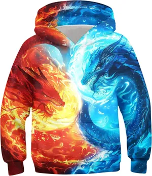 Ahegao Kid Hoodies Boys Sweatshirts for Girls 3D Prints Pullover 6-16 Years