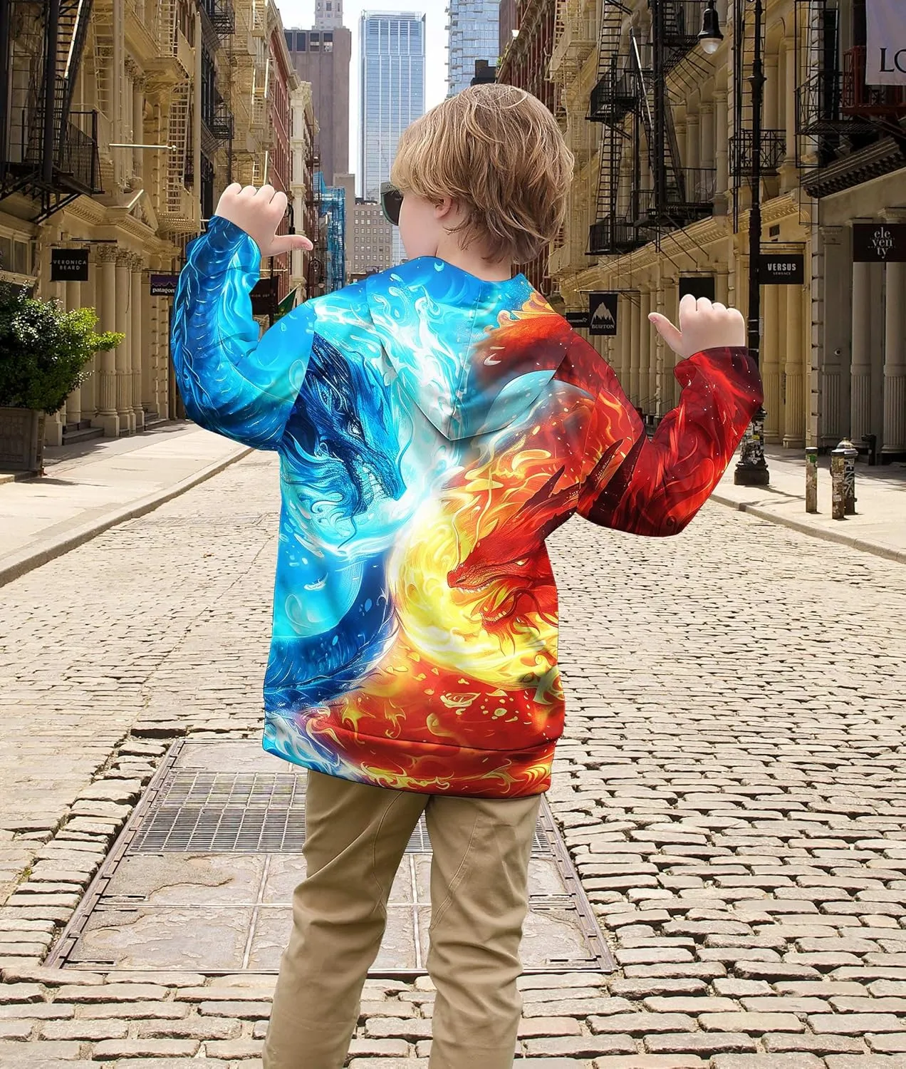 Ahegao Kid Hoodies Boys Sweatshirts for Girls 3D Prints Pullover 6-16 Years