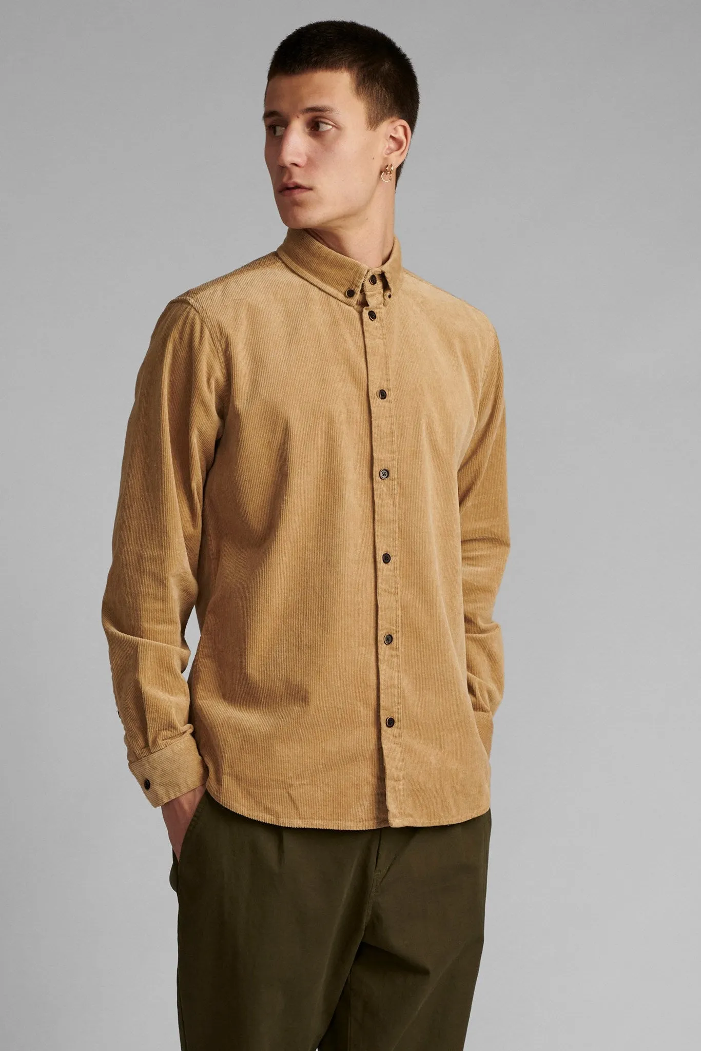 AKKONRAD CORD SHIRT - Incense