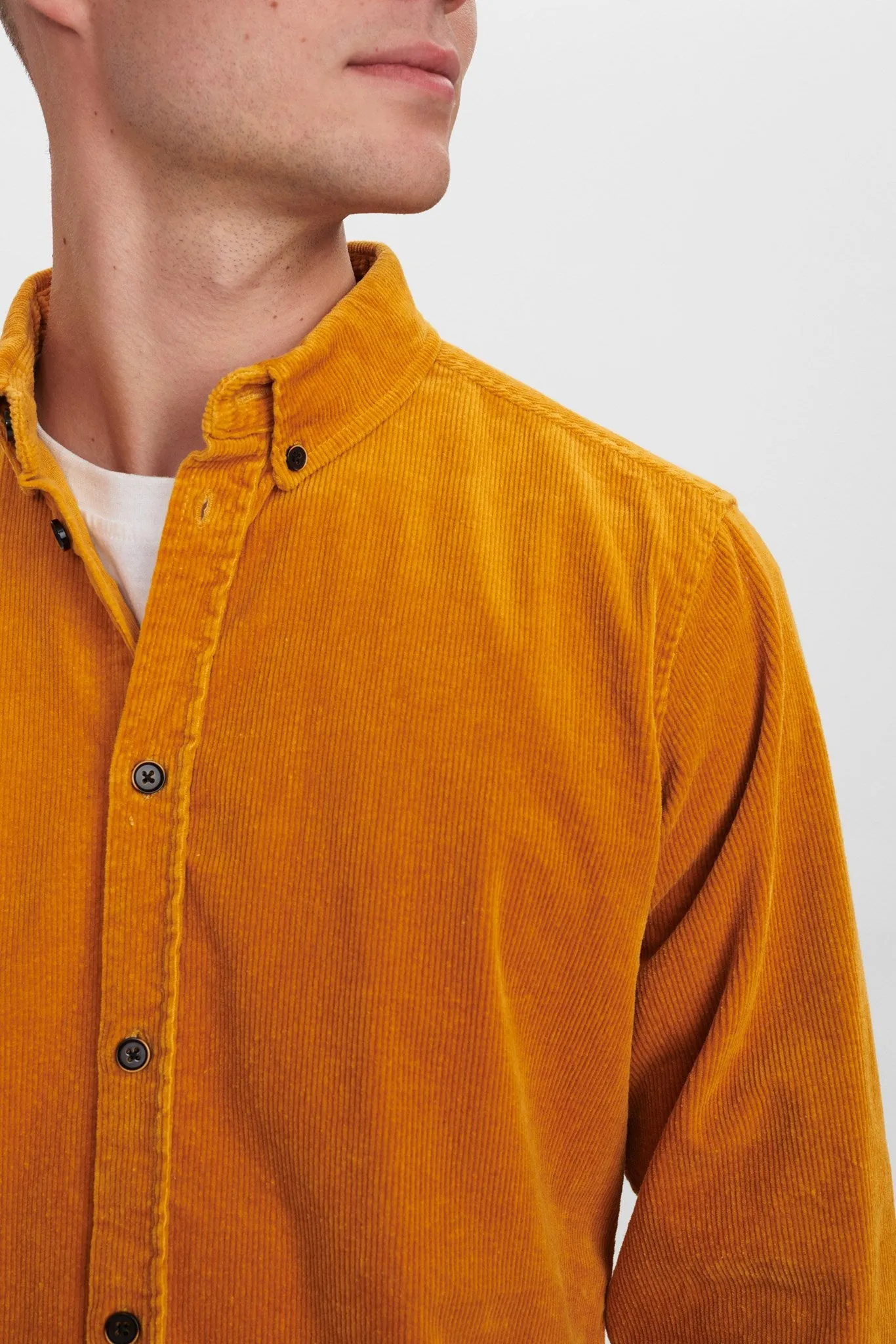 AKKONRAD CORD SHIRT - Sunflower