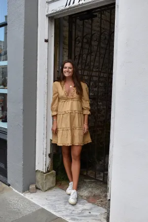 Aylan Mini Dress Caramel Final Sale