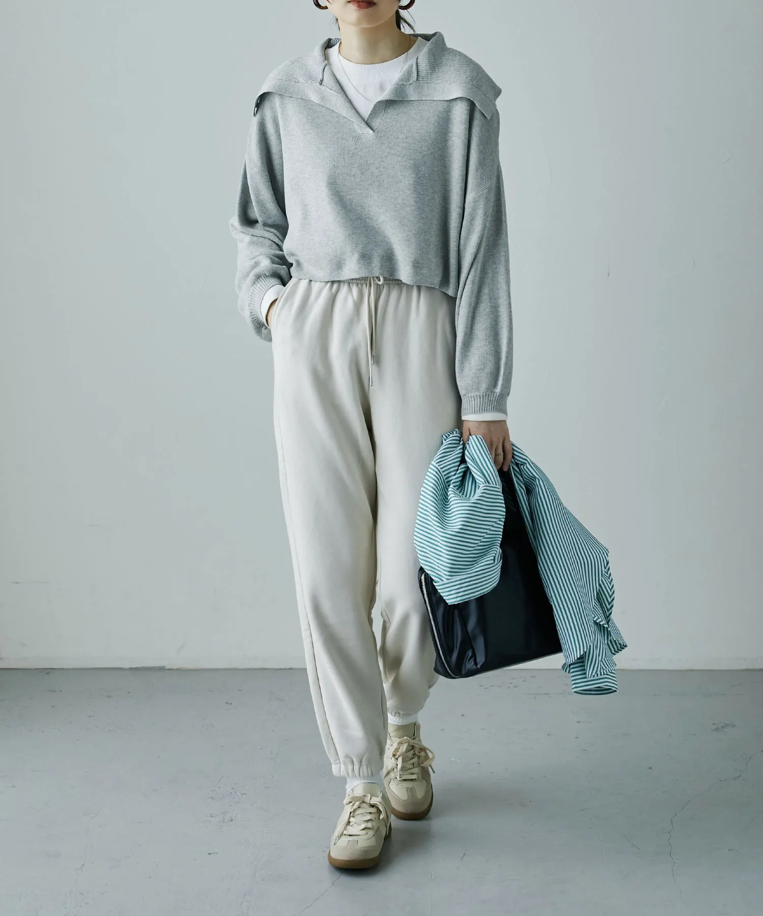 Big sailor collar knit