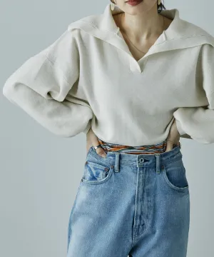 Big sailor collar knit