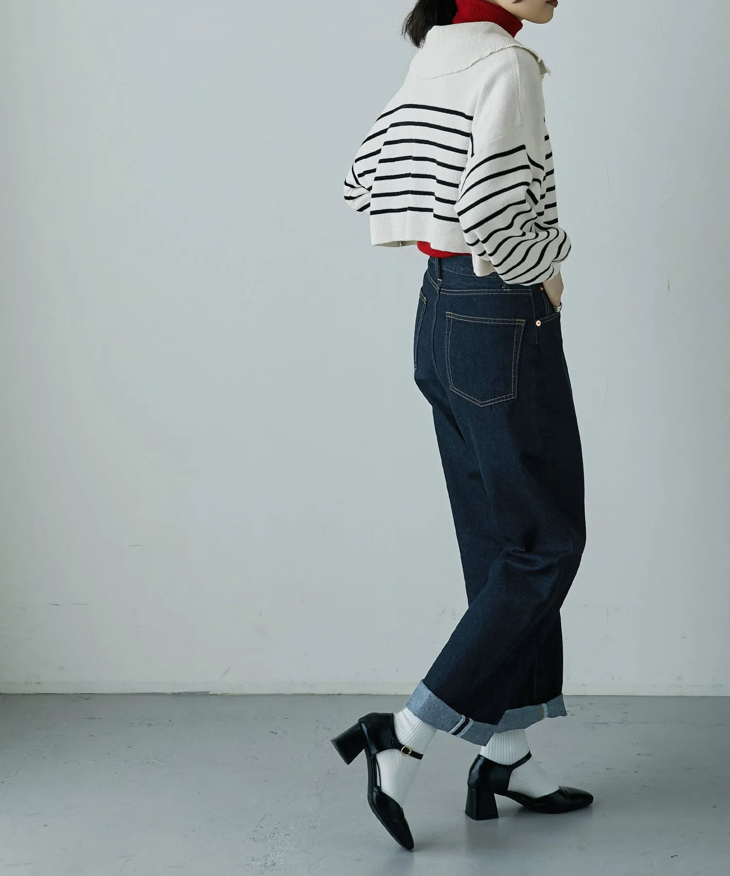 Big sailor collar knit