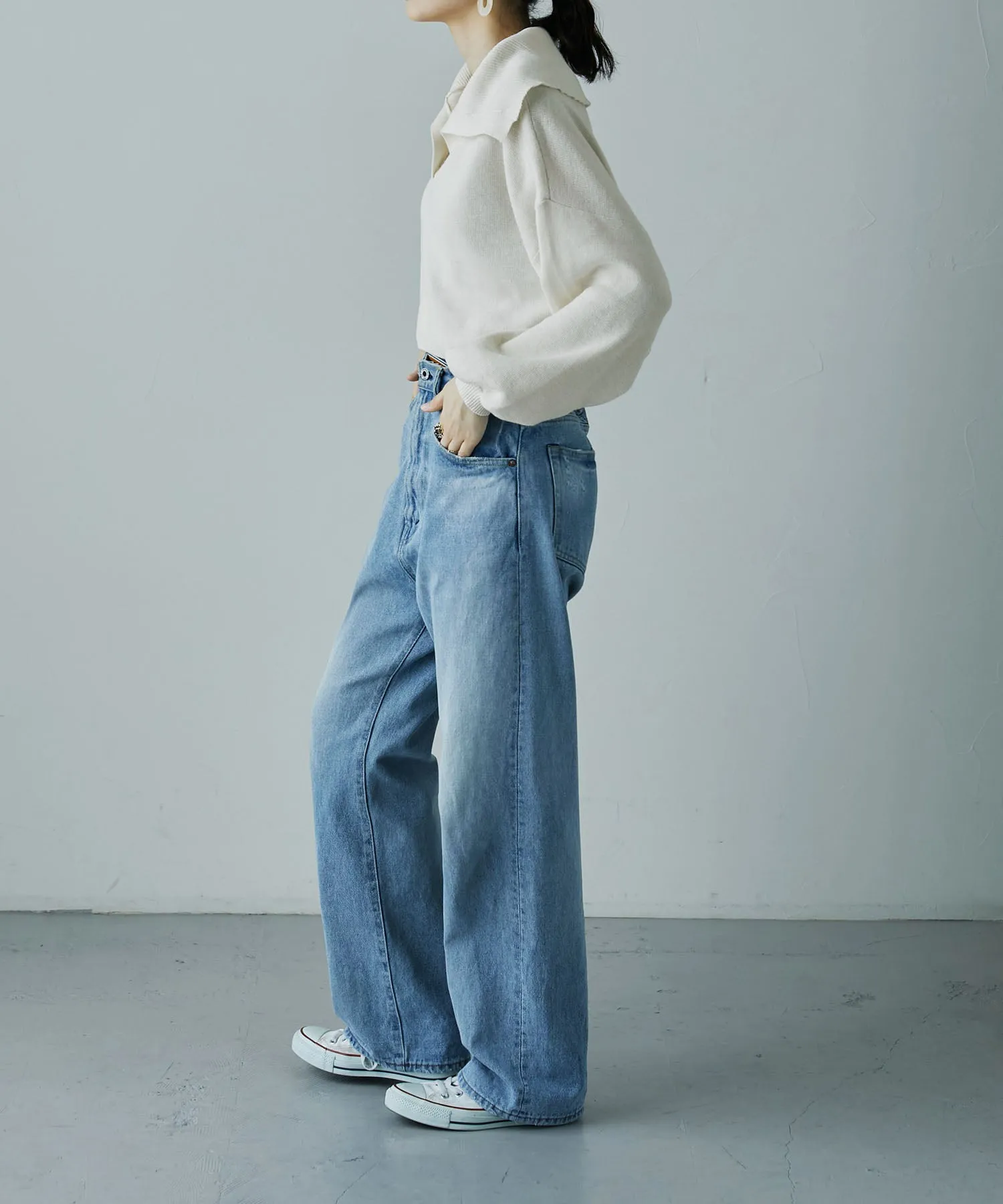 Big sailor collar knit