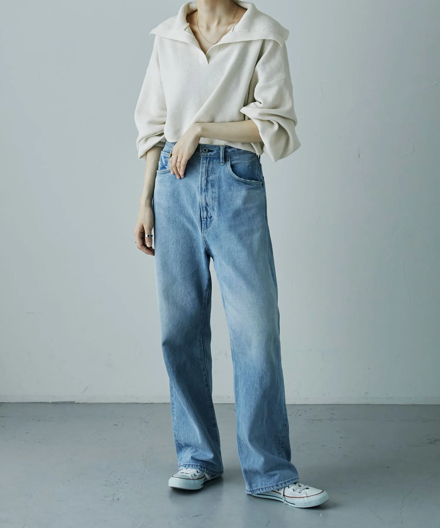 Big sailor collar knit