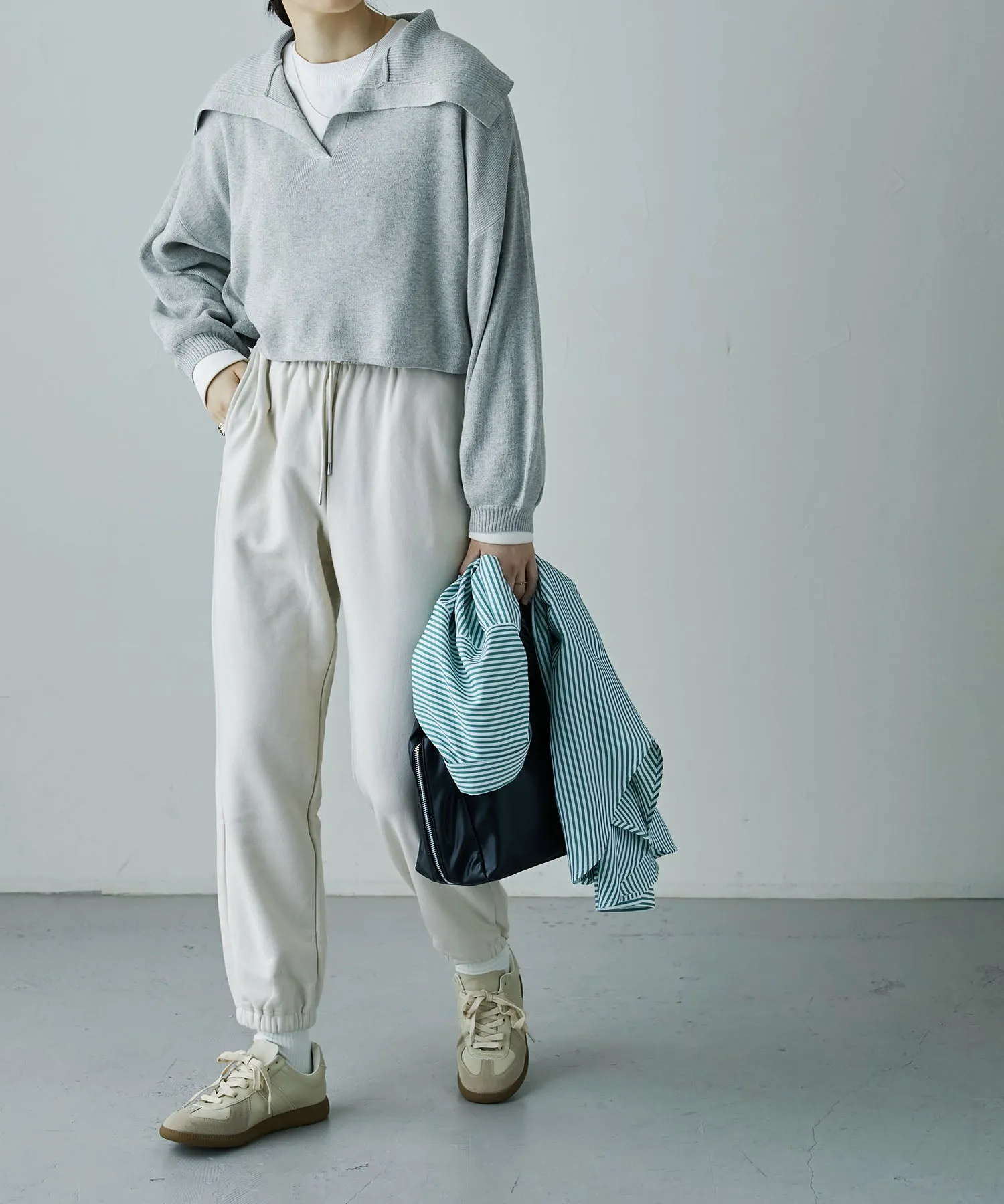 Big sailor collar knit