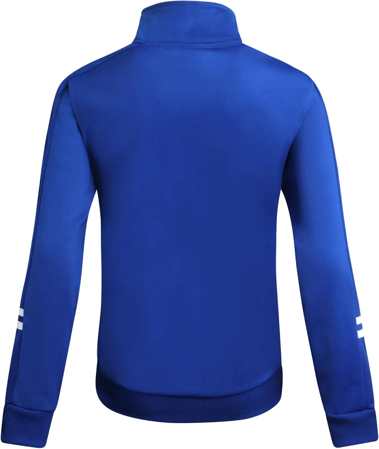 Boys' Tricot Jogger Set - 4 Piece Active Performance Zip-Up Tracksuit Set (Size: 8-18)