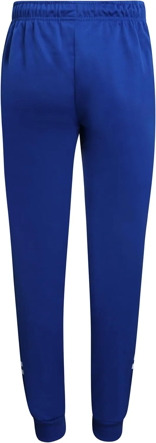 Boys' Tricot Jogger Set - 4 Piece Active Performance Zip-Up Tracksuit Set (Size: 8-18)