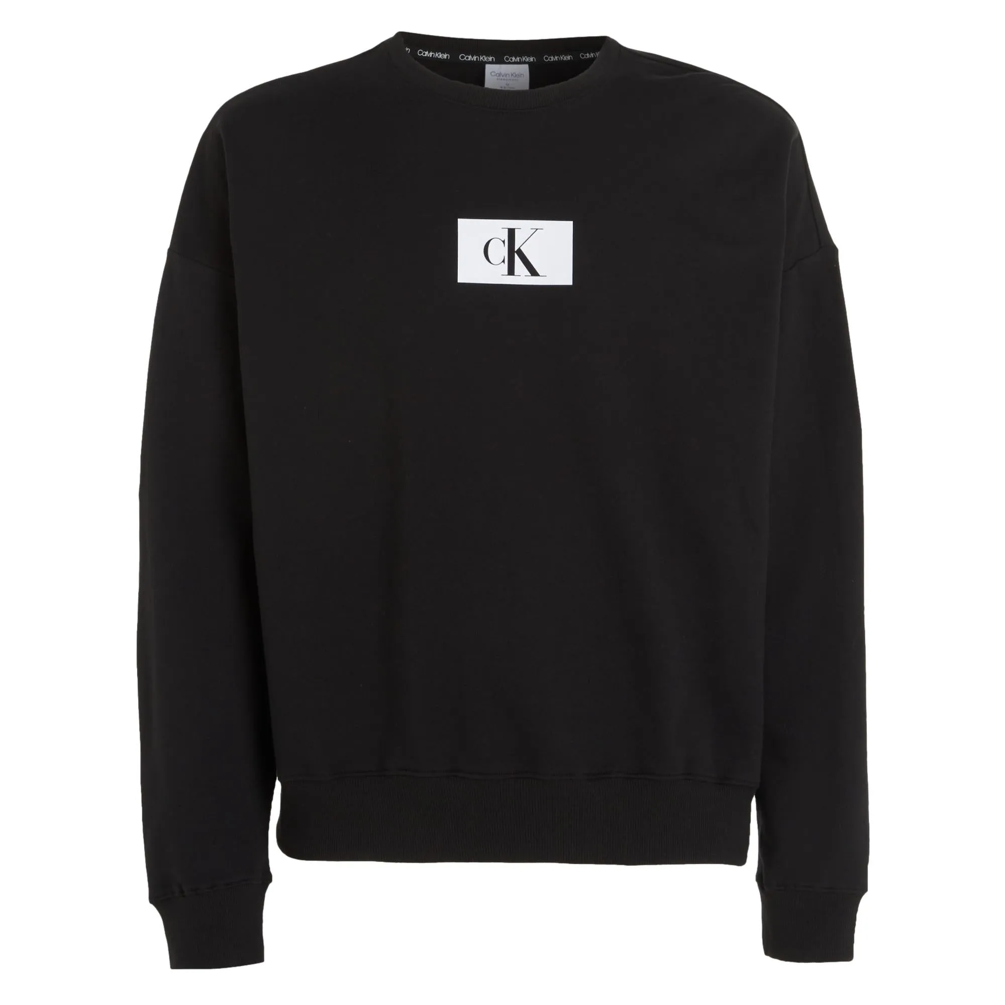 Calvin Klein CK 96 Terry Lounge Long Sleeve Sweatshirt - Black