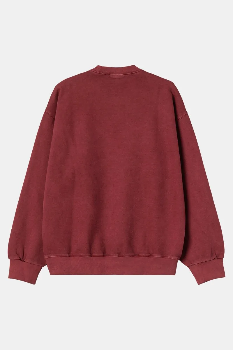 Carhartt WIP Vista Sweatshirt (Scarlet Garment-Dyed)