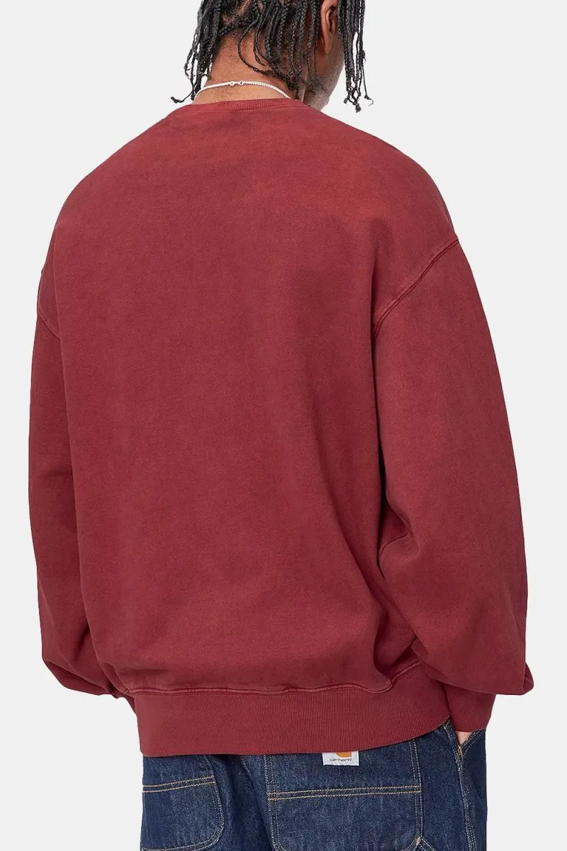 Carhartt WIP Vista Sweatshirt (Scarlet Garment-Dyed)