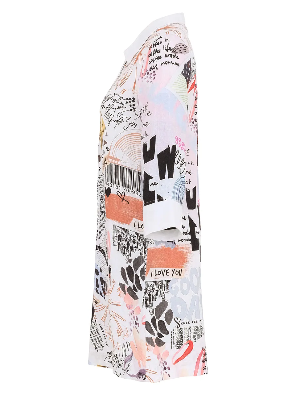 COFFEE TIME DRESS WITH COLLAR