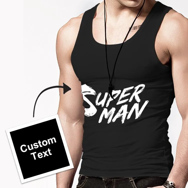 Custom Text Sport Vest Gift For Boyfriend
