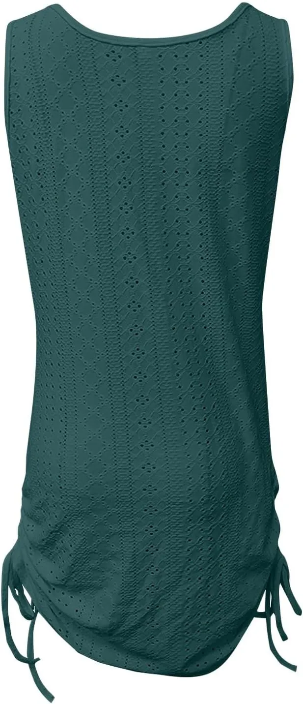 Dresses for Women 2025 Spring Summer Fashion Casual Sleeveless Solid Color Tie Short Mini Dresses
