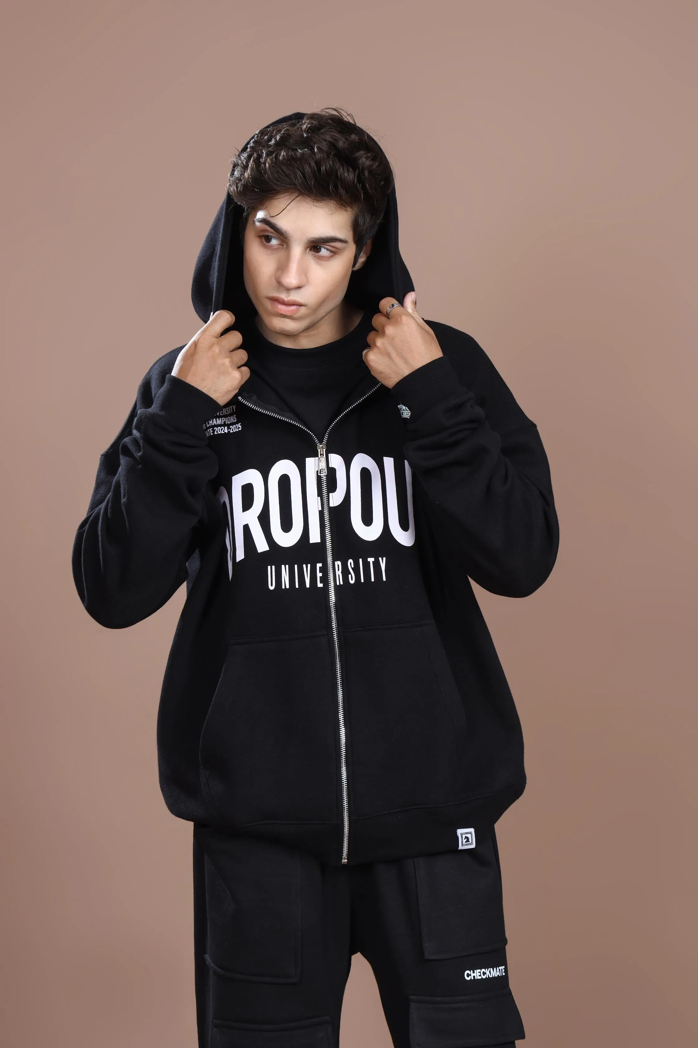 DROP OUT ZIP UP HOODIE