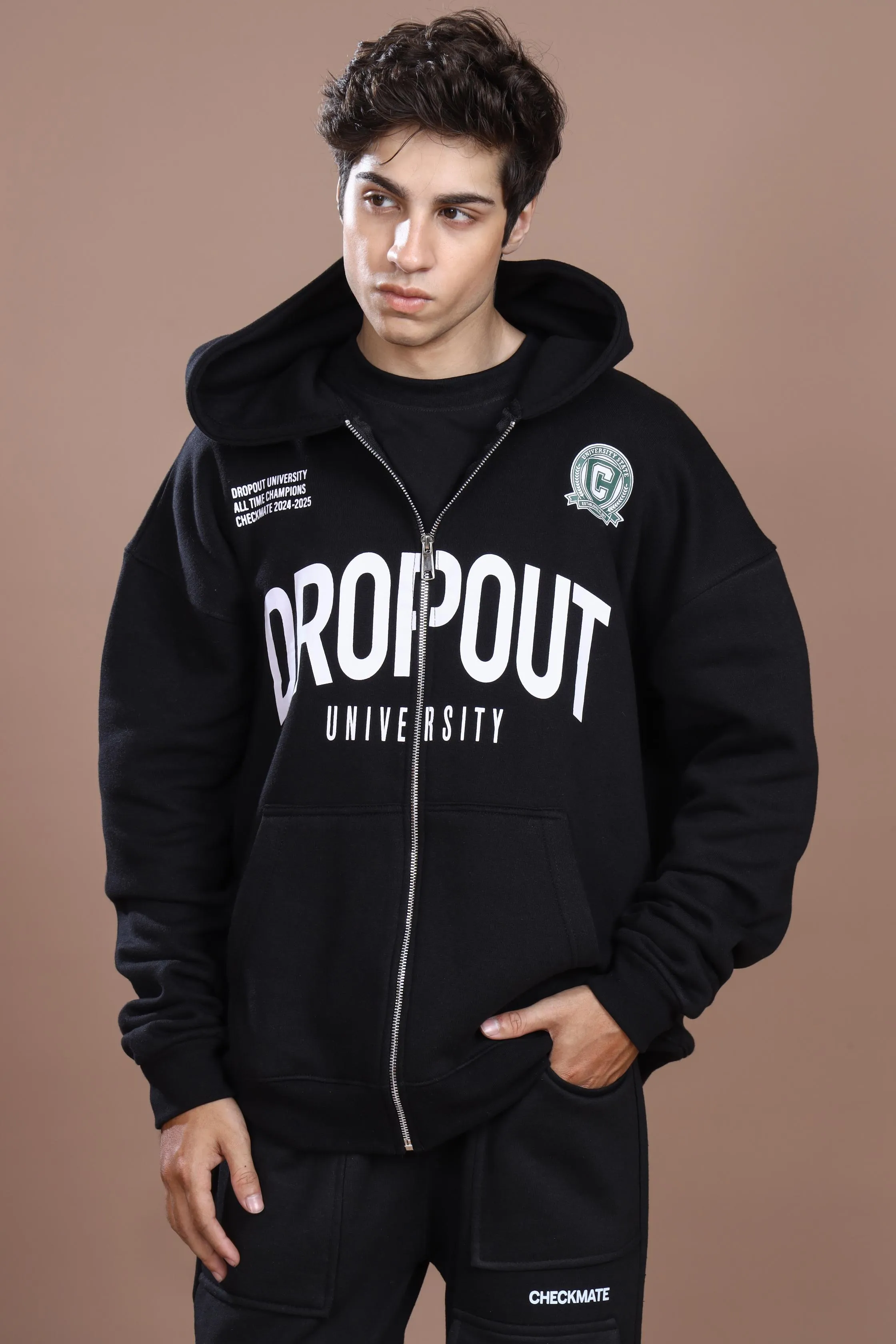 DROP OUT ZIP UP HOODIE
