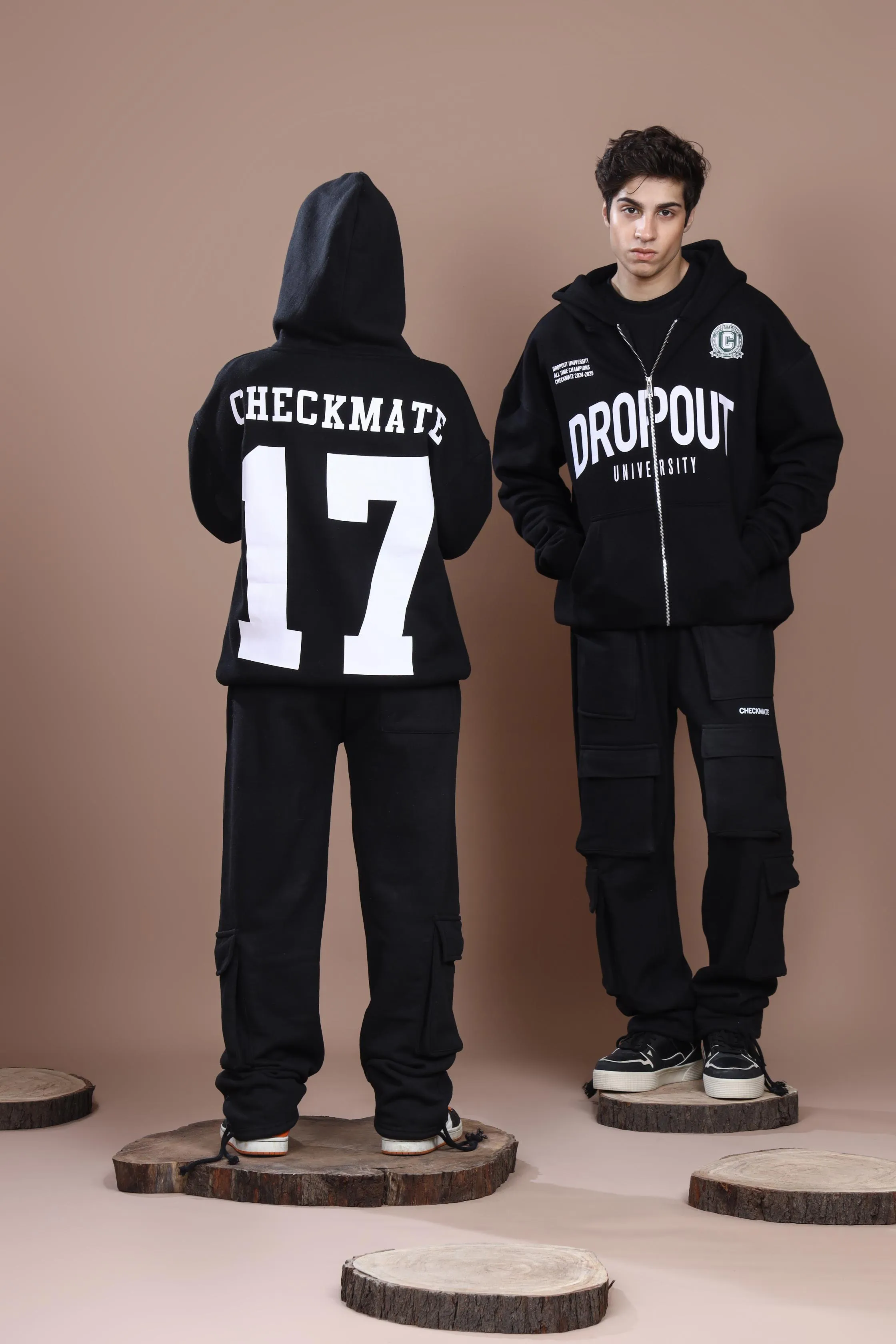 DROP OUT ZIP UP HOODIE