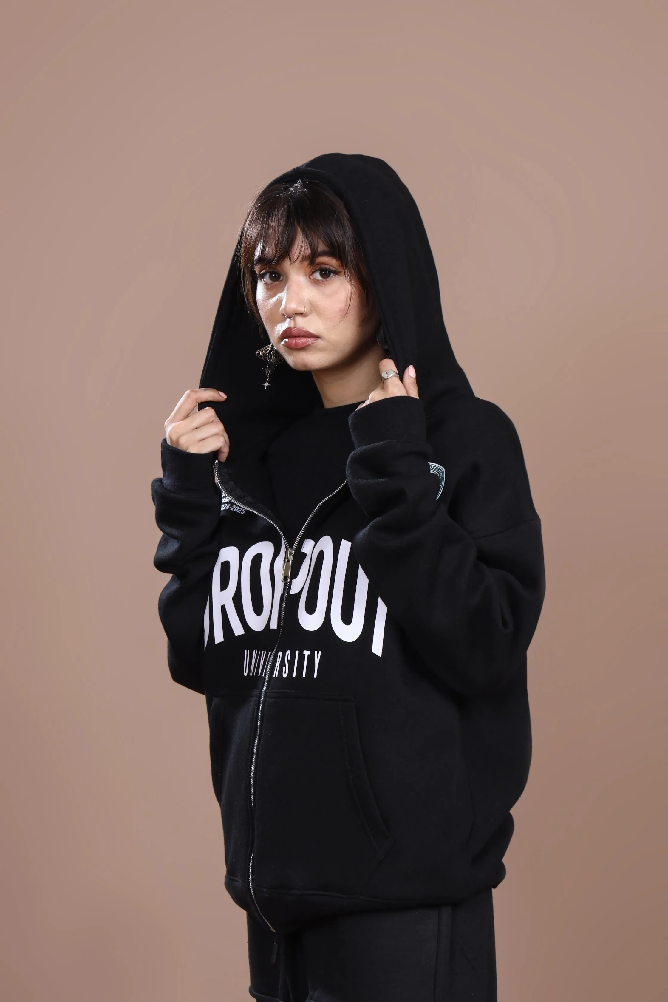 DROP OUT ZIP UP HOODIE