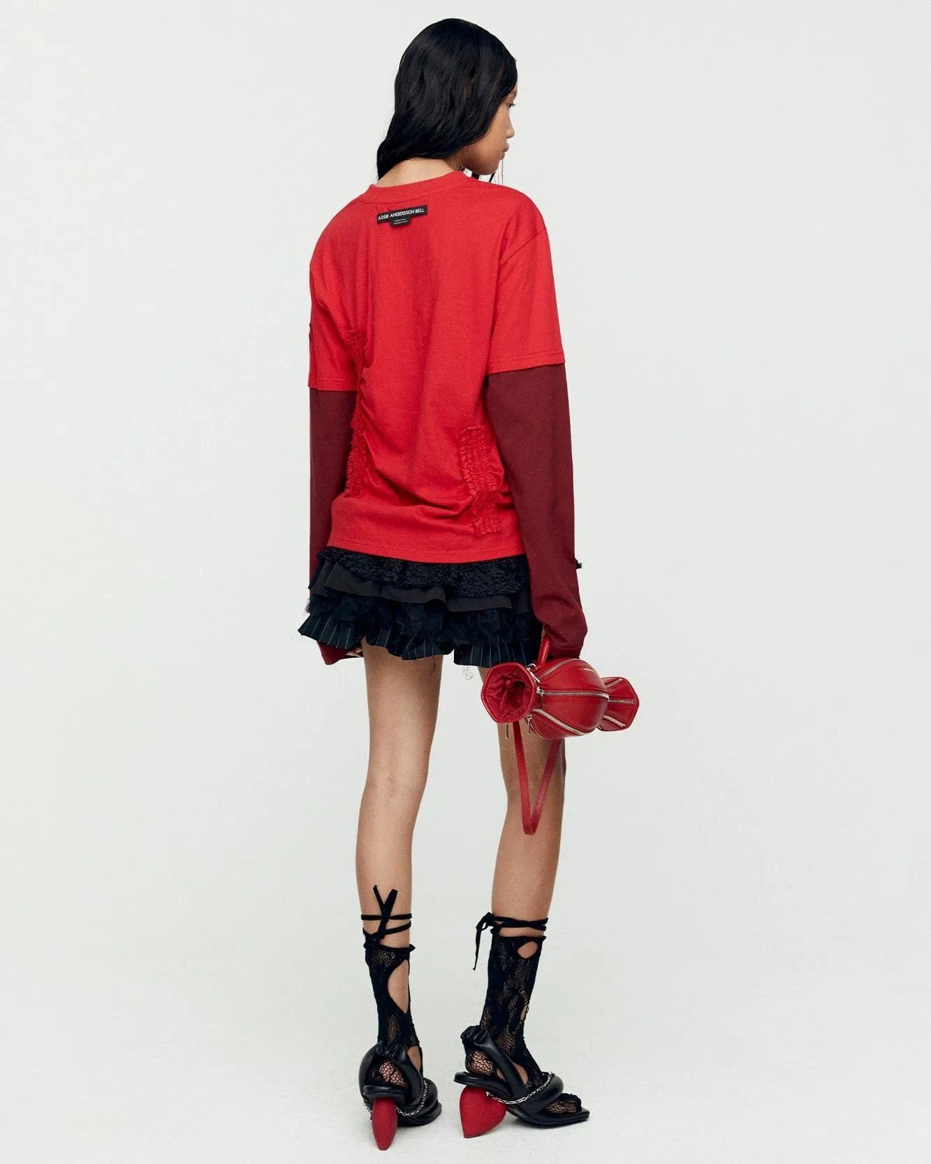 (ESSENTIAL) FRILL T-SHIRTS atb1204w(RED)