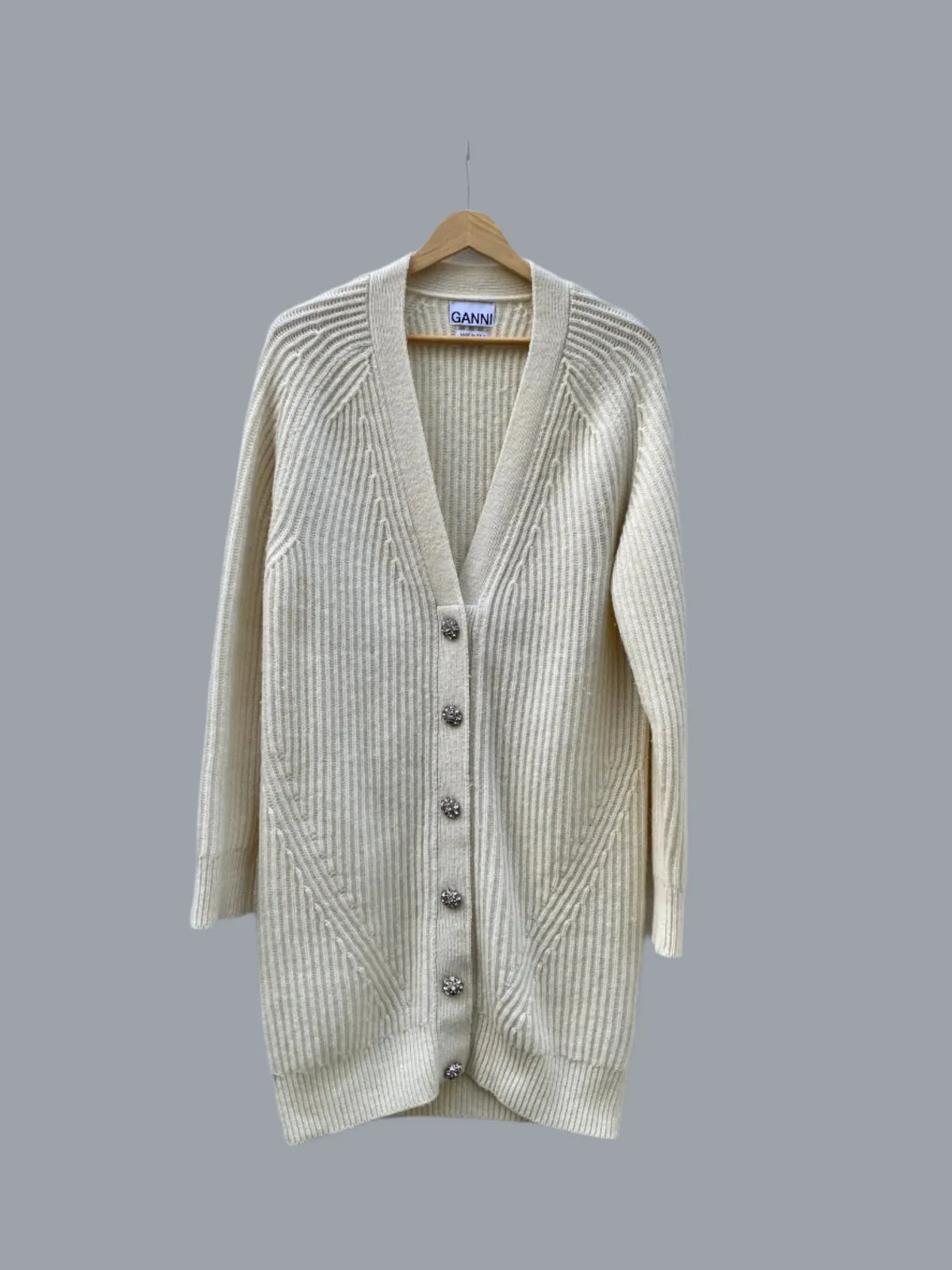 GANNI Long Cardigan Size S