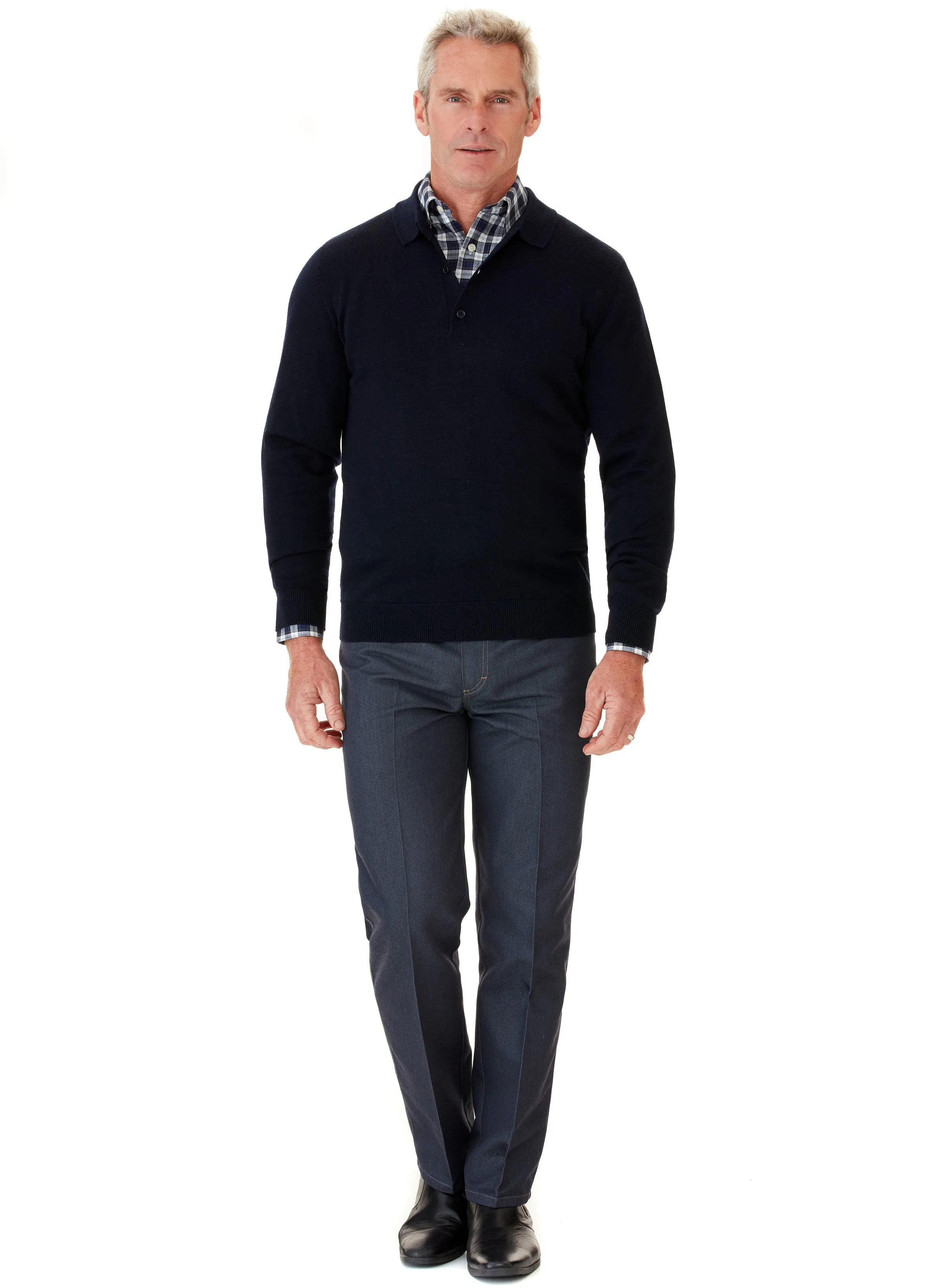 GLENORCHY POLO COLLAR KNIT