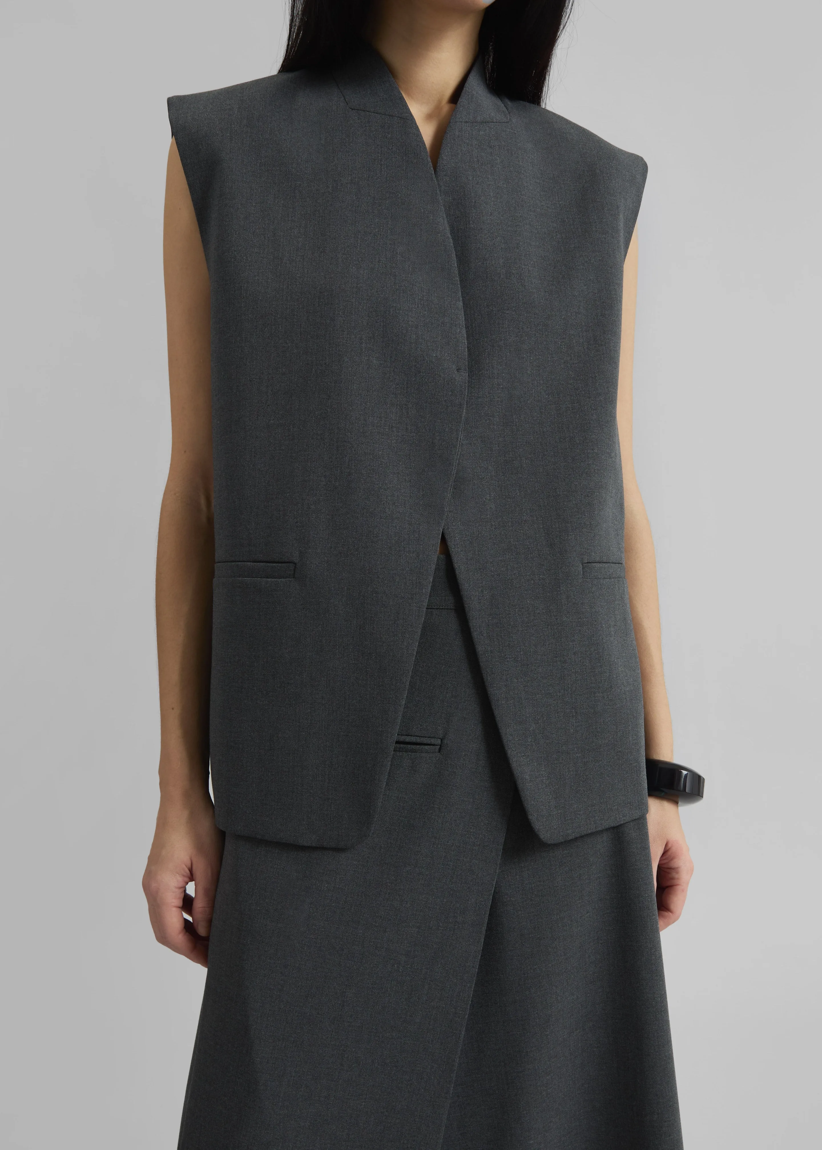 Greven Vest - Dark Grey Melange