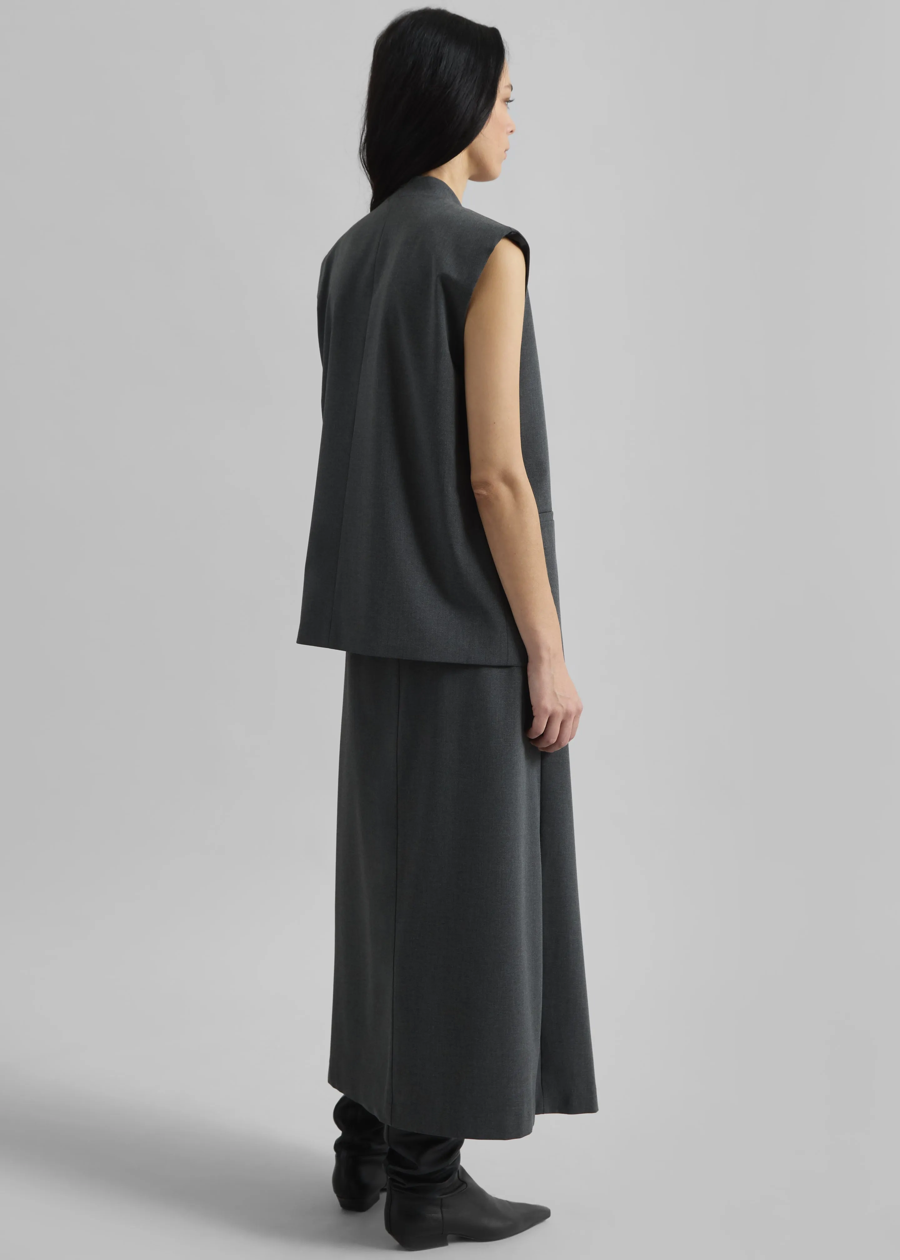 Greven Vest - Dark Grey Melange