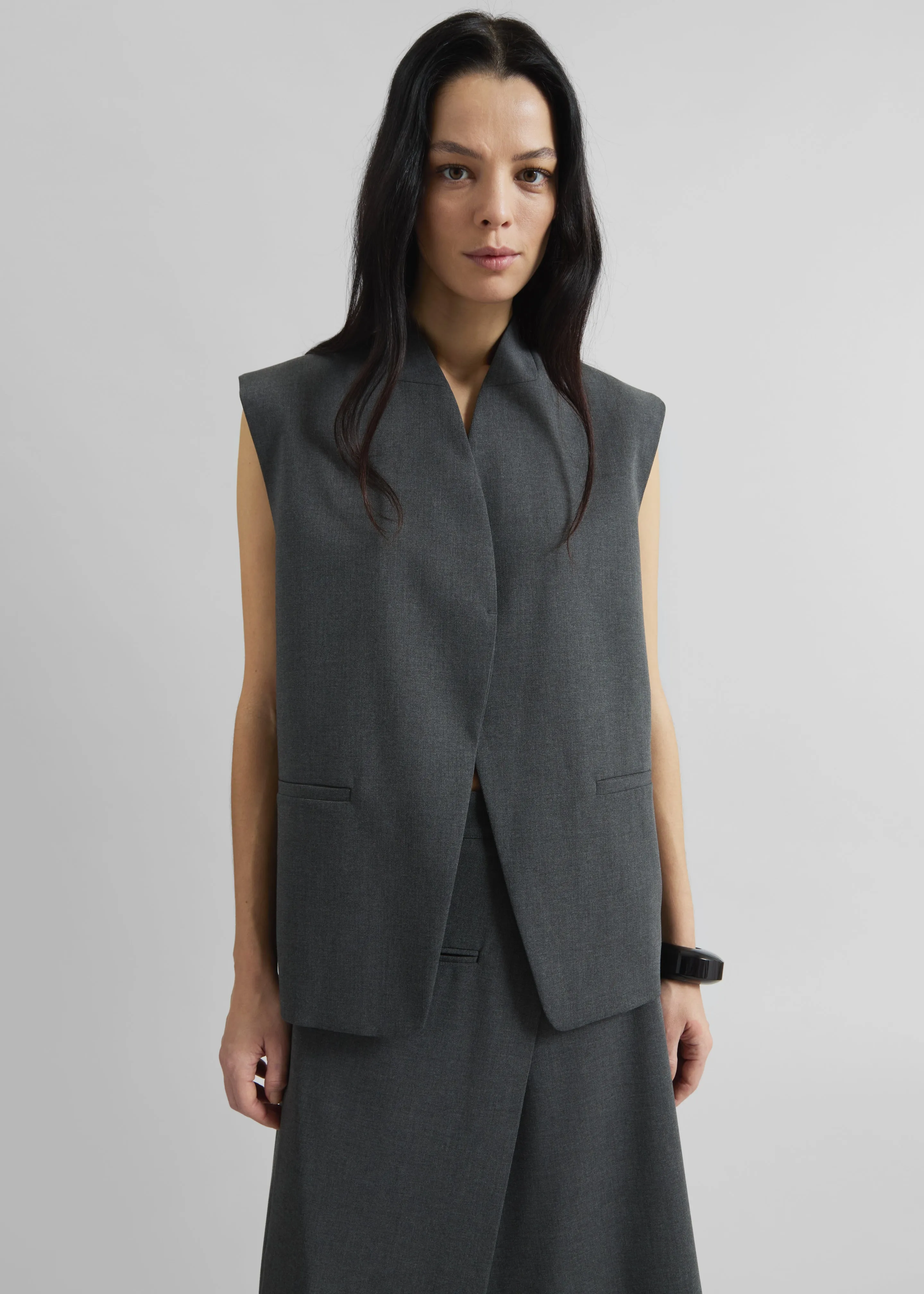 Greven Vest - Dark Grey Melange