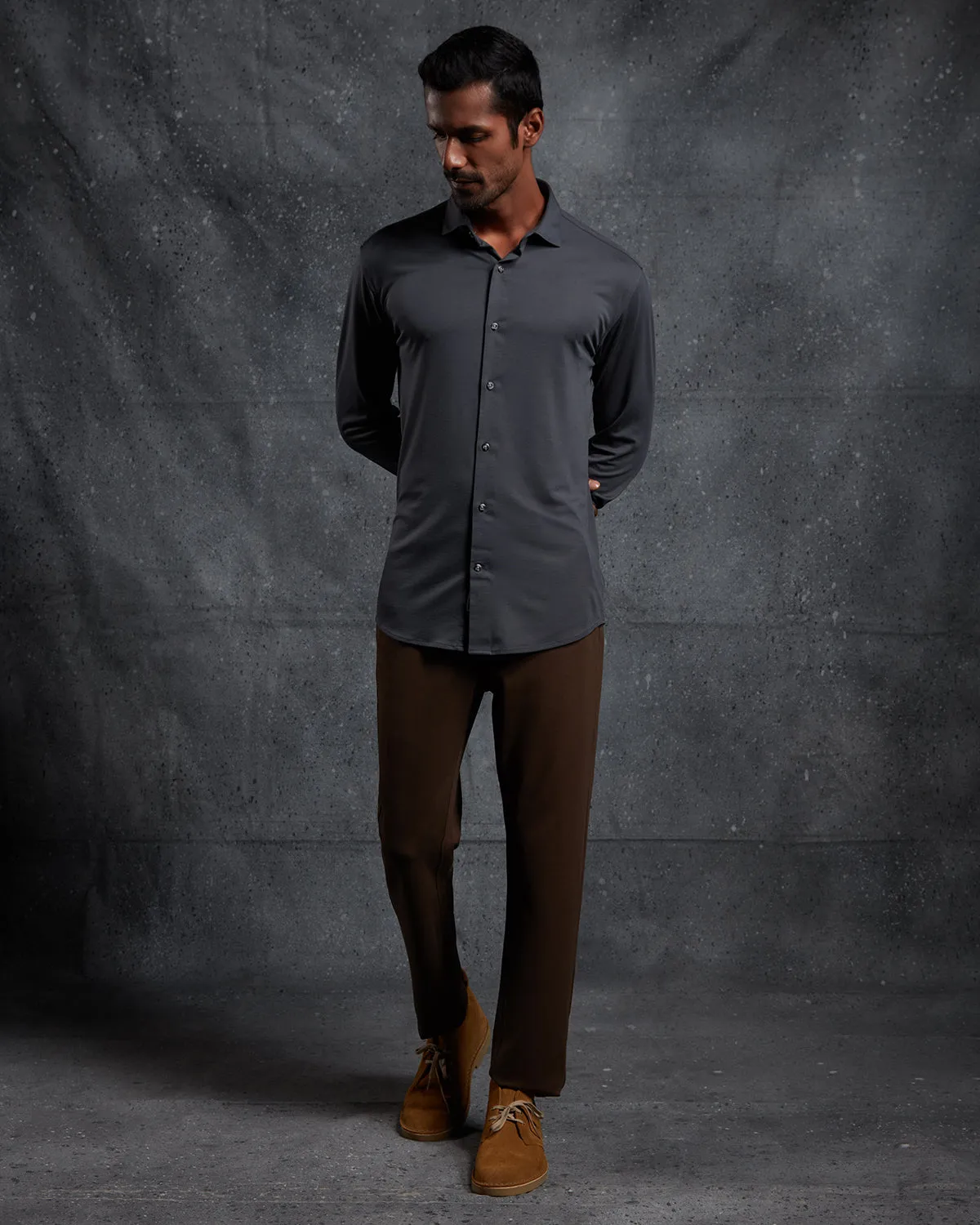 Grey Lava Knit Shirt