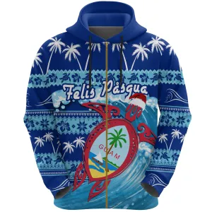 Guam Christmas Zip Hoodie Go To The Beach K4