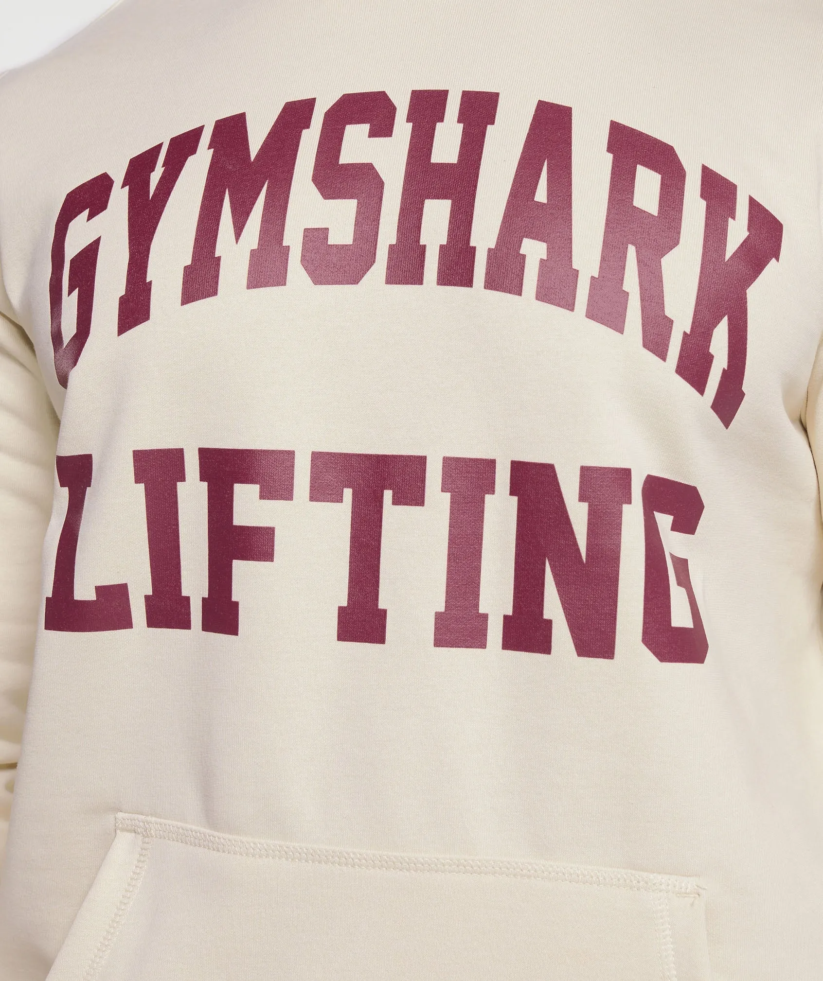 Gymshark Lifting Club Hoodie - Ecru White