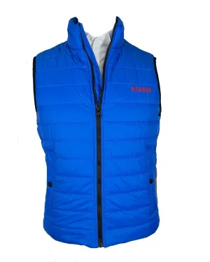Hugo Boss Padded Gilet Slim Fit Bright Blue Vest EU 54 - XXL FINAL SALE