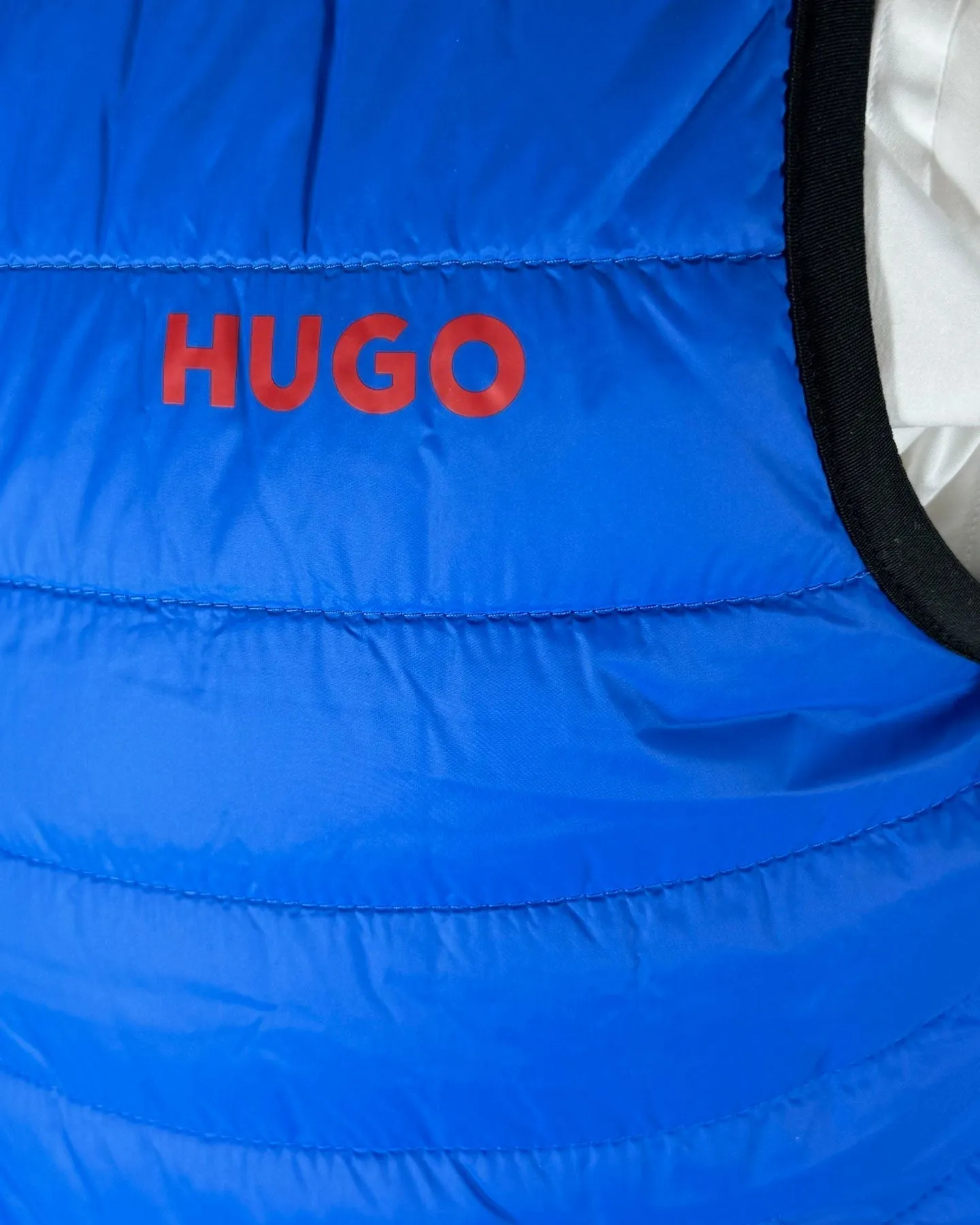Hugo Boss Padded Gilet Slim Fit Bright Blue Vest EU 54 - XXL FINAL SALE