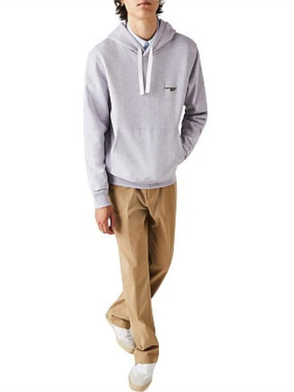 Lacoste Wording Non Brushed Hoodie