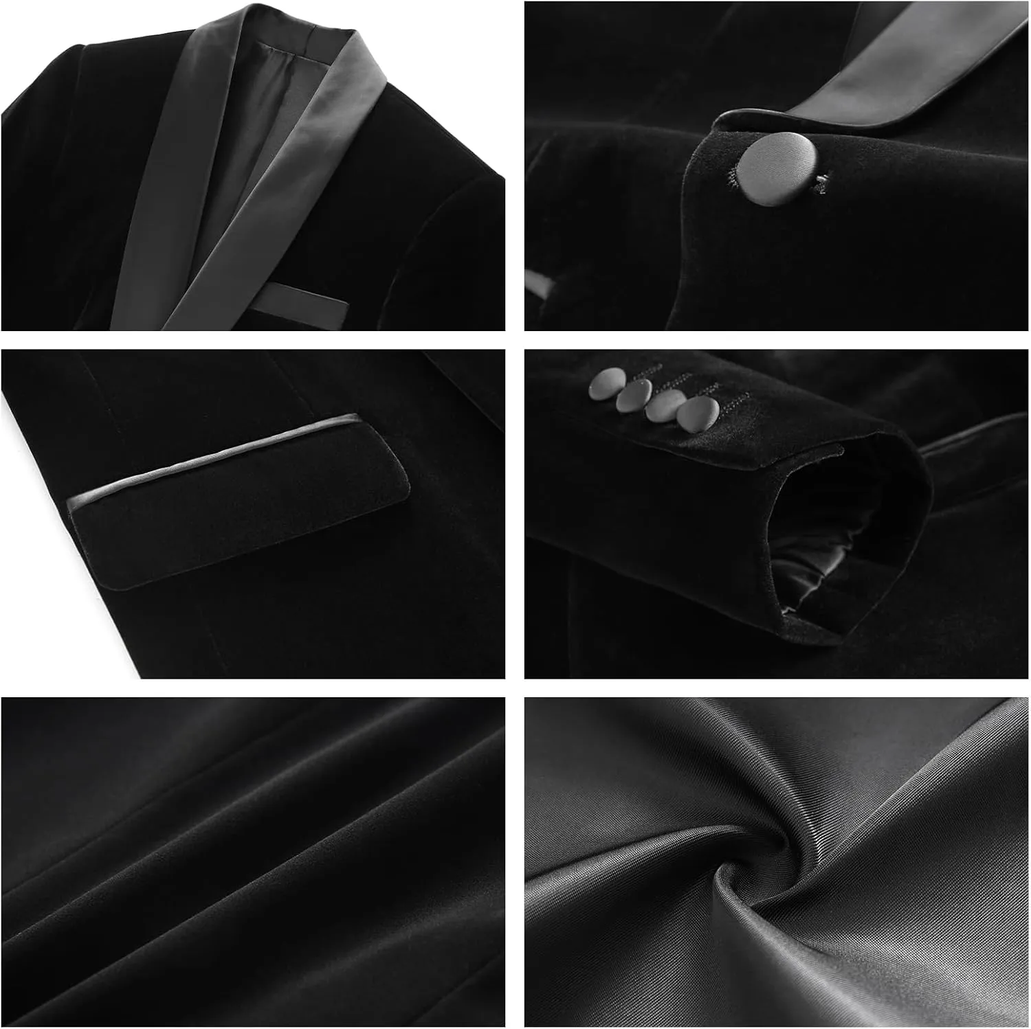 Lamgool Boys Velvet Tuxedo Suit 4 Piece Slim Fit Kids Formal Outfit Set with Blazer Dress Shirt Pant Bow Tie for Wedding