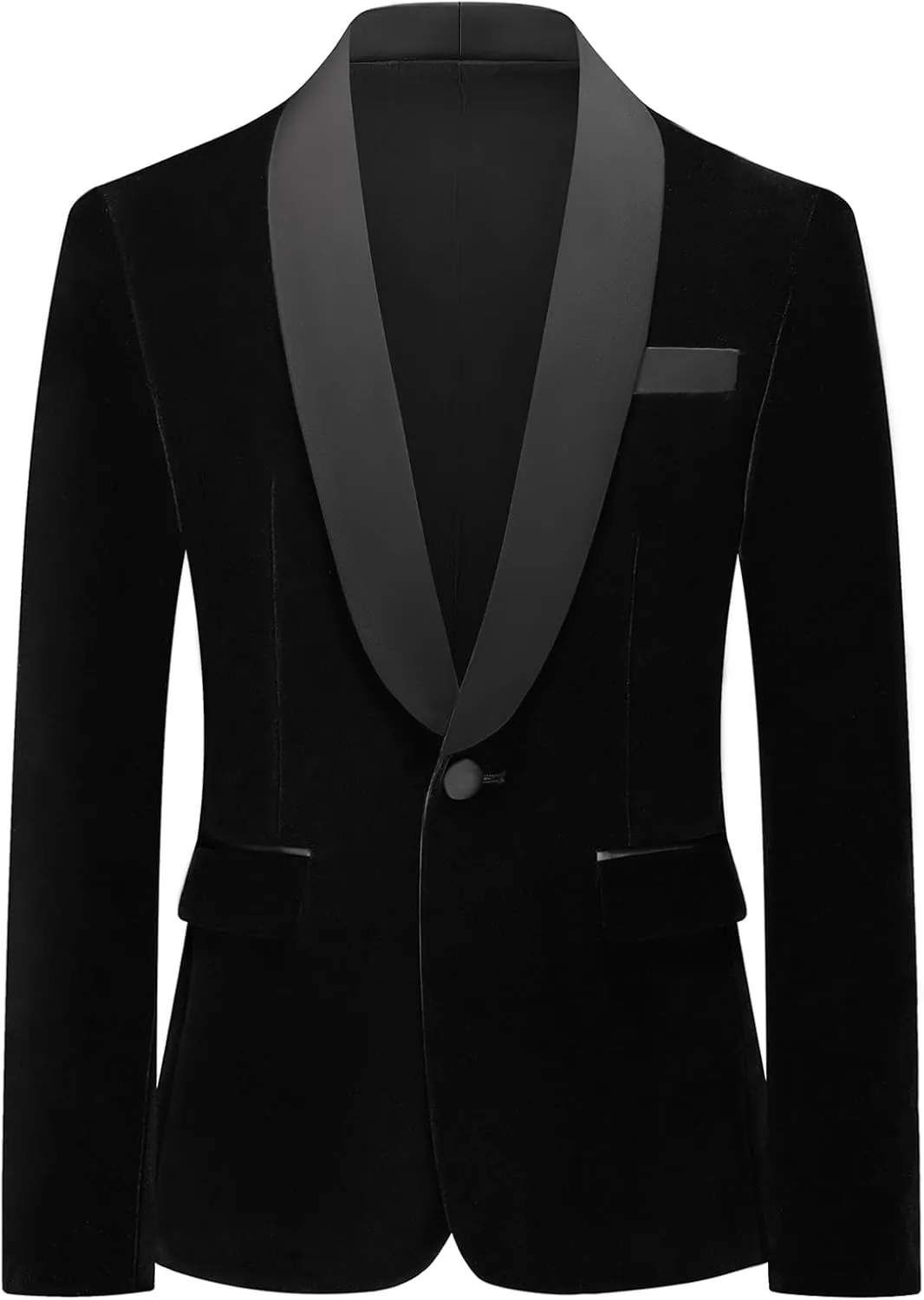 Lamgool Boys Velvet Tuxedo Suit 4 Piece Slim Fit Kids Formal Outfit Set with Blazer Dress Shirt Pant Bow Tie for Wedding