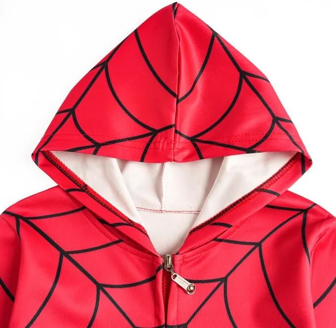 LEMONBABY Little Kids Unisex Boys Girls Superhero Cool Jacket Sweatshirt Hoodie Coat Costume