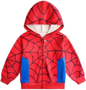 LEMONBABY Little Kids Unisex Boys Girls Superhero Cool Jacket Sweatshirt Hoodie Coat Costume