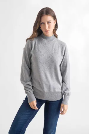 Light Grey Melange Pullover