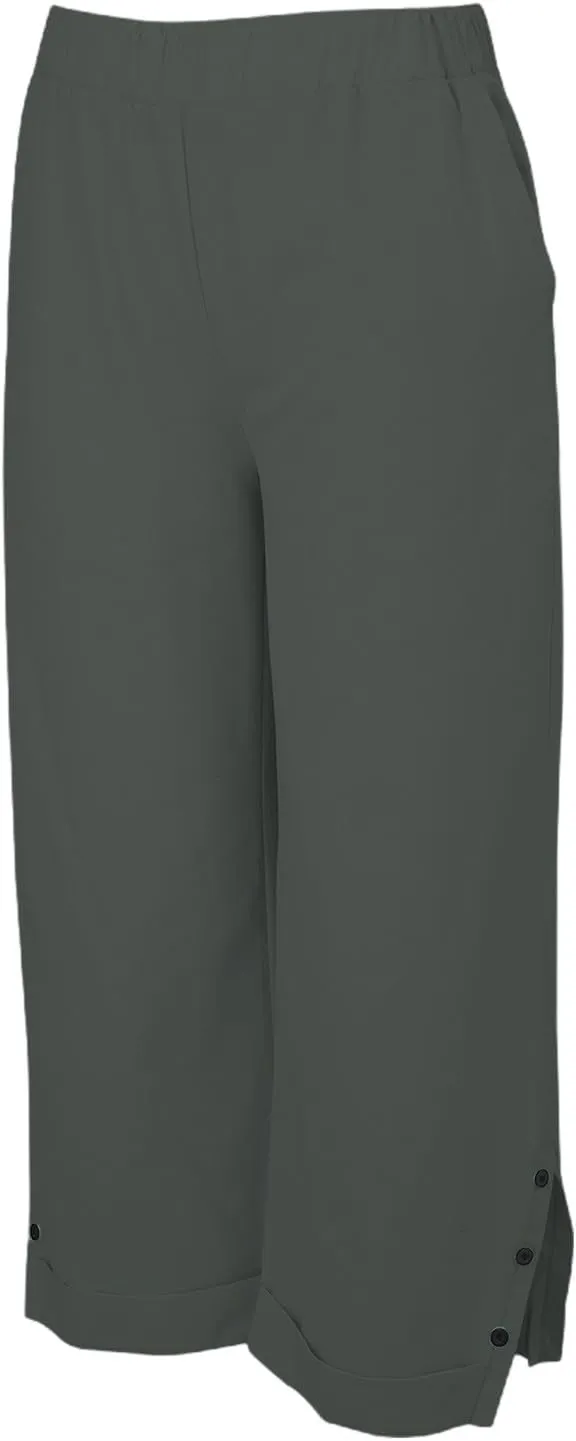Linen Pants for Women Trendy Solid Straight Elastic Pant Long Drawstring Waist Cotton Casual Slit Plus Size Trousers