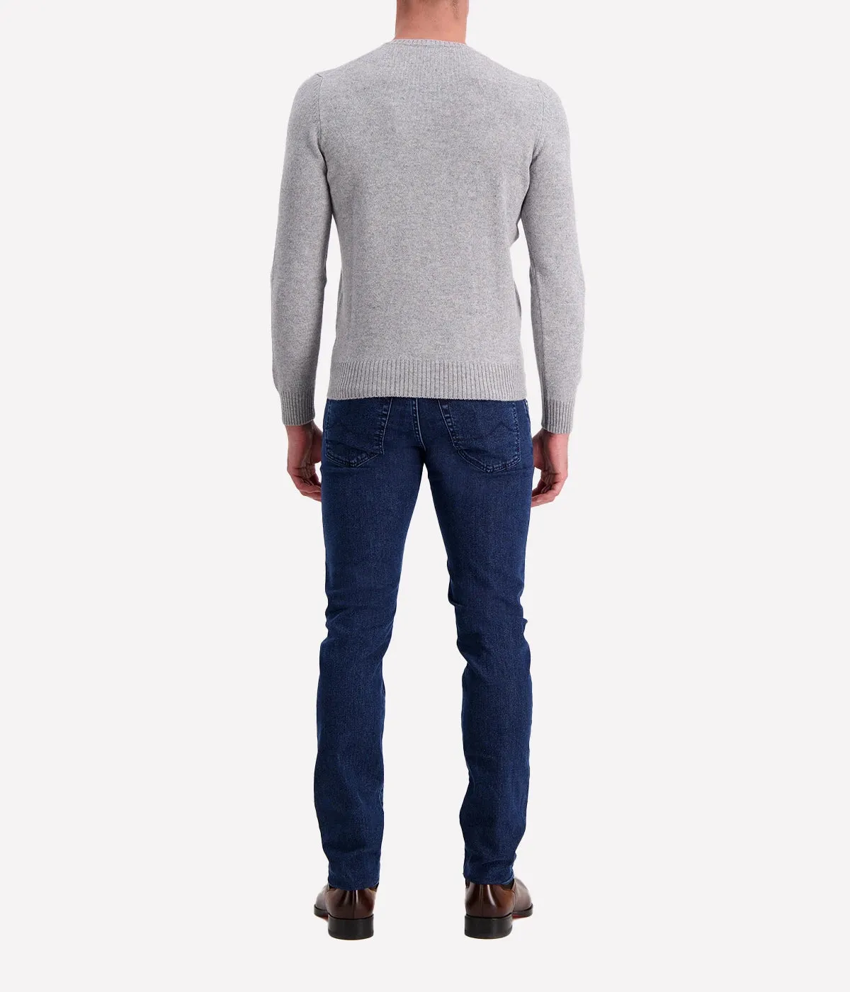 Long Sleeve Crew in Grey