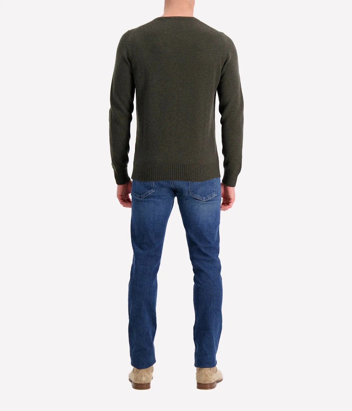Long Sleeve Crew in Khaki
