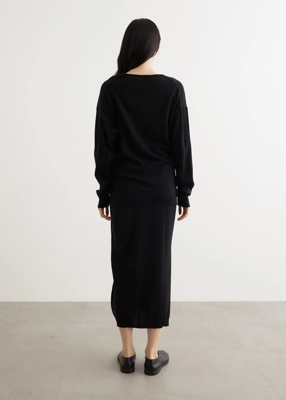 Long Trompe L'oeil Dress