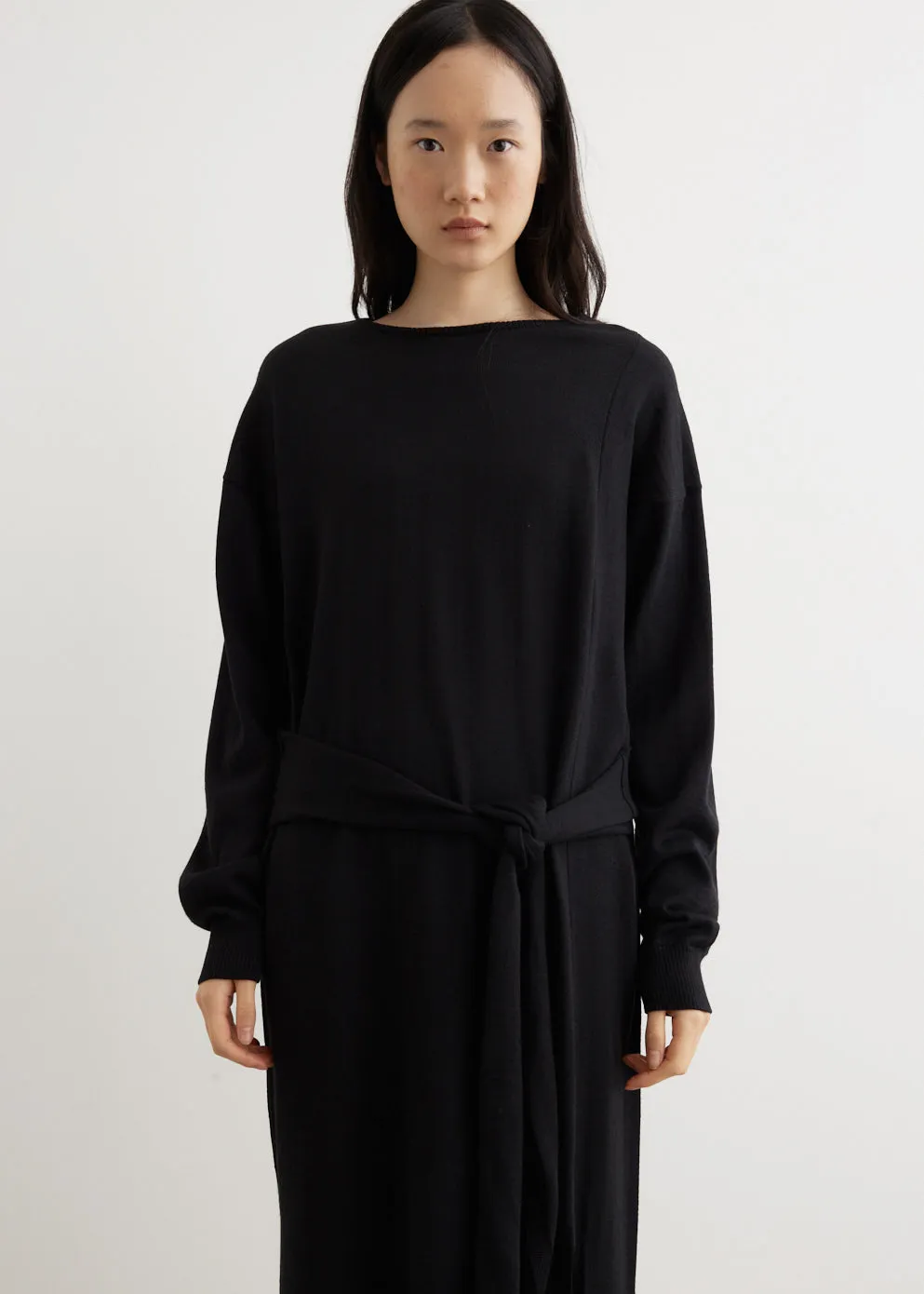 Long Trompe L'oeil Dress