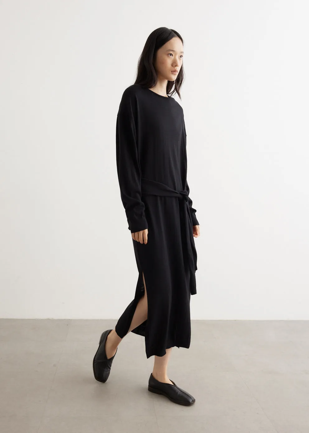 Long Trompe L'oeil Dress