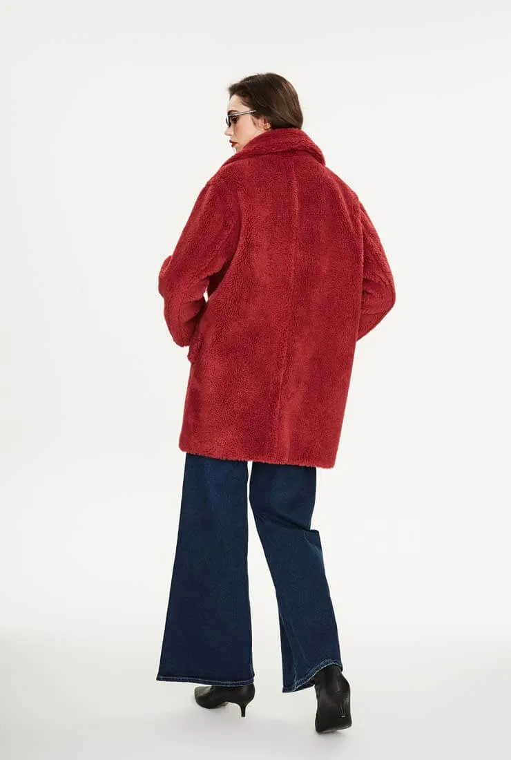 Loose Wool Teddy Coat Warm Long Coat