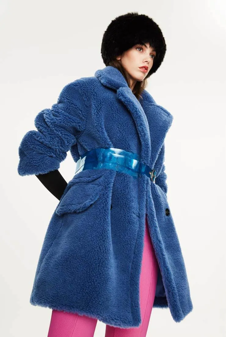 Loose Wool Teddy Coat Warm Long Coat