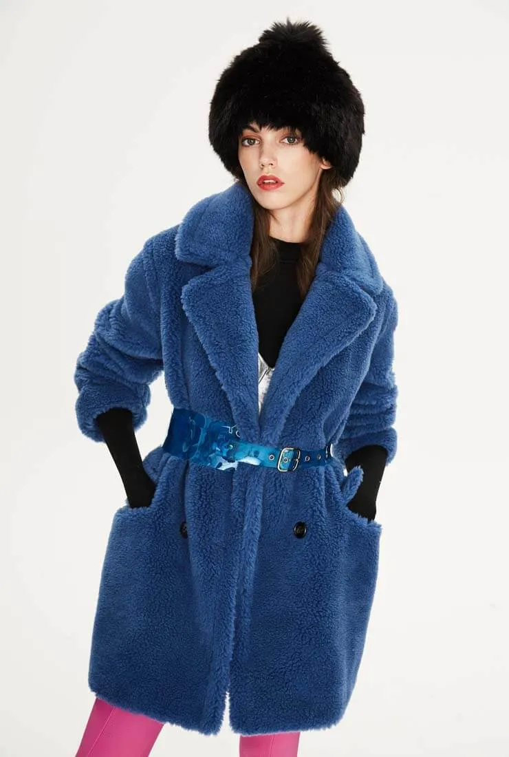Loose Wool Teddy Coat Warm Long Coat
